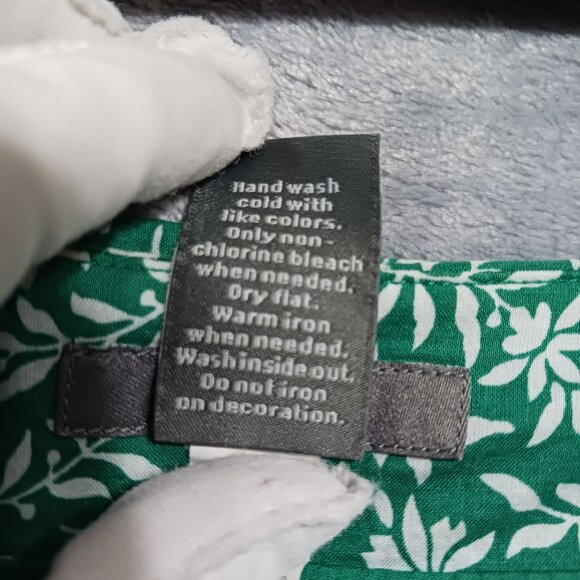 Apt 9 Skirt 14 Lined Green Cotton Boho Sequins - Picture 6 of 13